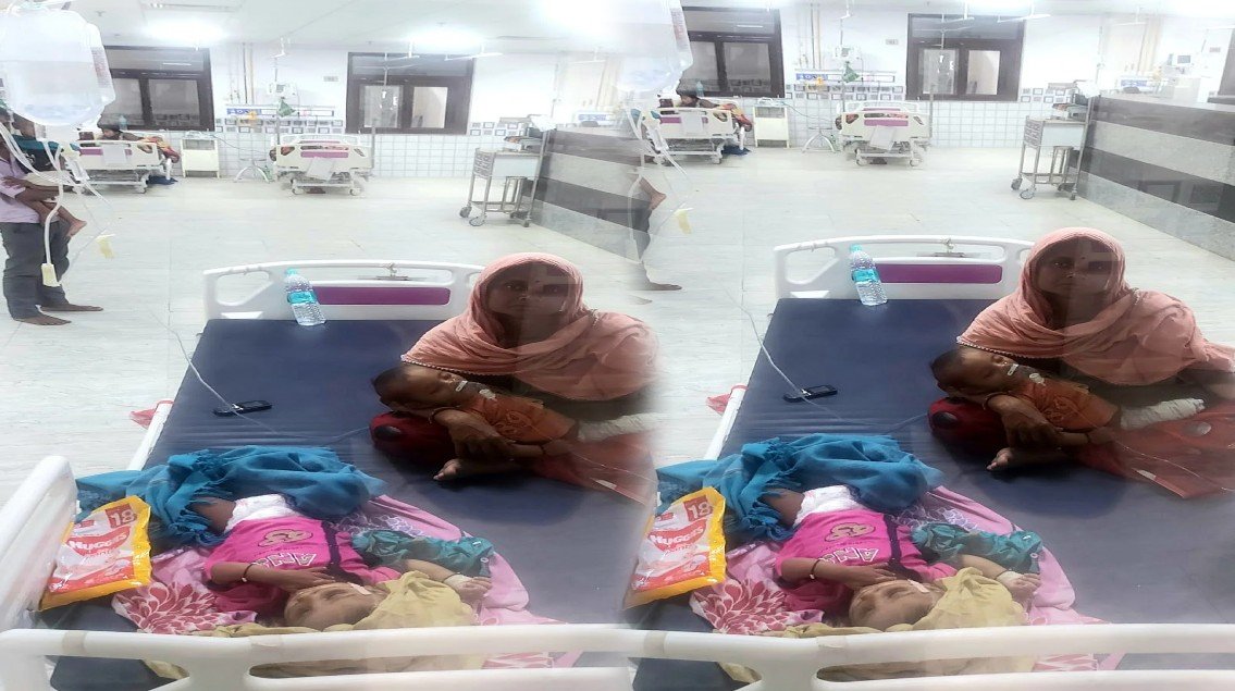 गोपालगंज में 100 से ज्‍यादा बच्‍चे बीमार, अब तक 3 की मौत, अस्पताल में बेड फुल