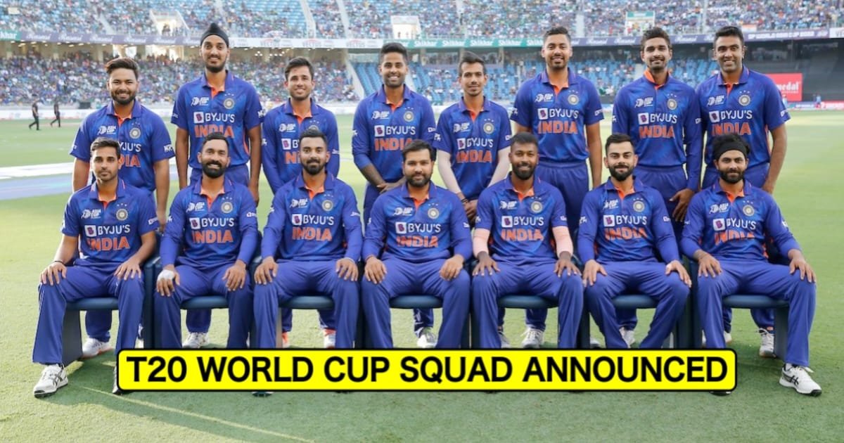 T20  वर्ल्ड कप के लिए इंडियन टीम का हुआ ऐलान, जानिए कौन है शामिल…